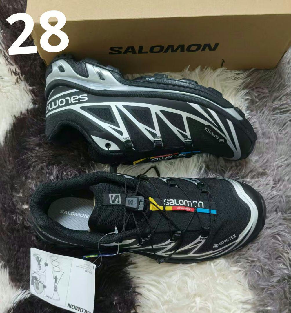 SALOMON XT-6 GTX スニーカー BLACK 28 靴