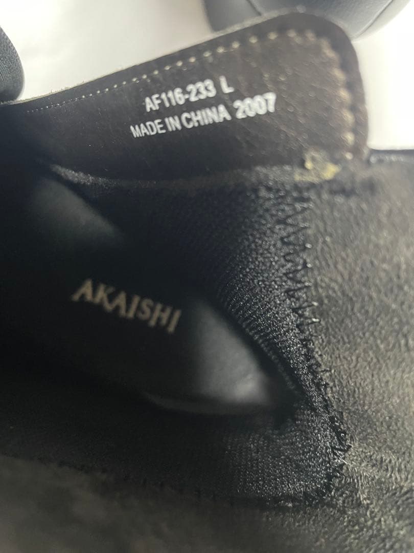 AKAISHI ショートブーツ サイドジップ ウェッジヒール Lサイズ 極美品 AKAISHI ショートブーツ サイドジップ ウェッジヒール Lサイズ 極美品