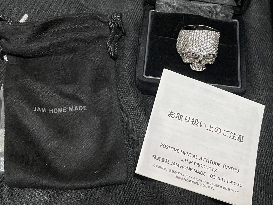 9万★JAM HOME MADE ジルコニア スカルリング 19号 キムタク着