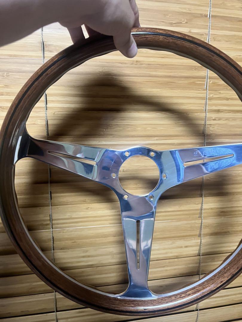 NARDI クラシック ウッド&ポリッシュスポーク 380mm ナルディ