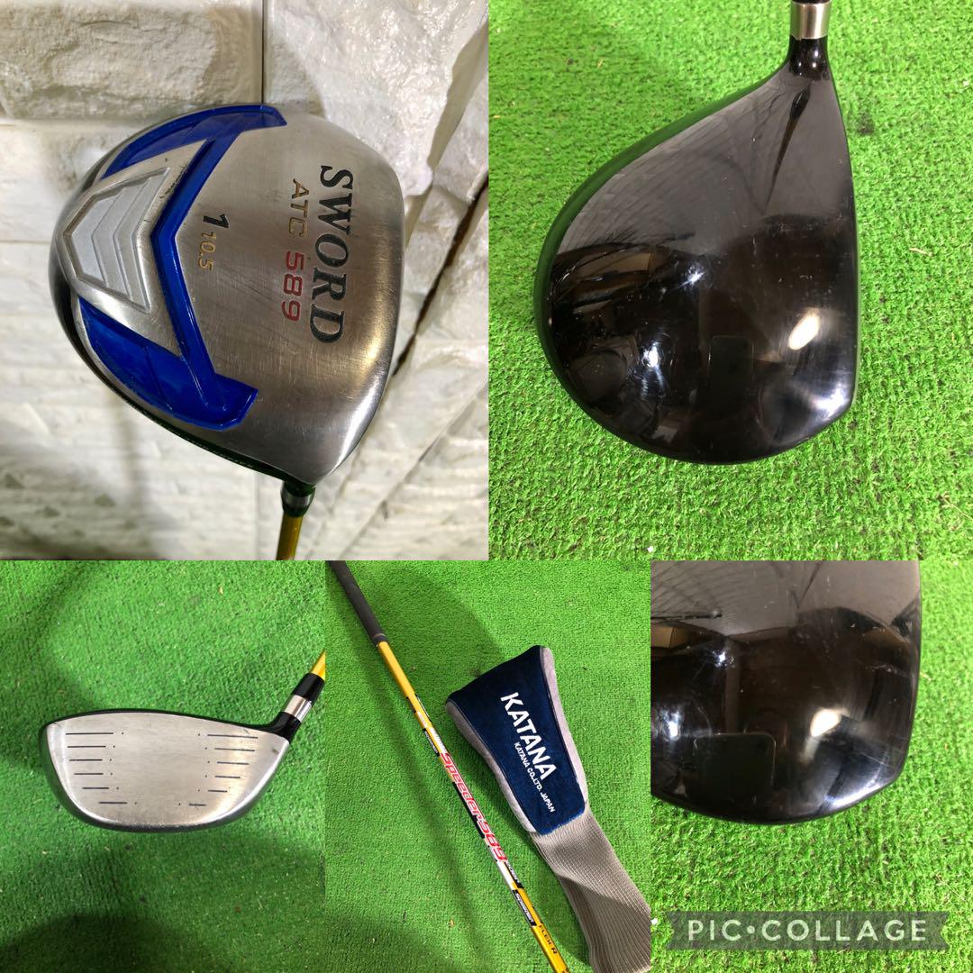 豪華必見☆カタナゴルフ SWORD等☆男性用セット☆キャディバッグ付き