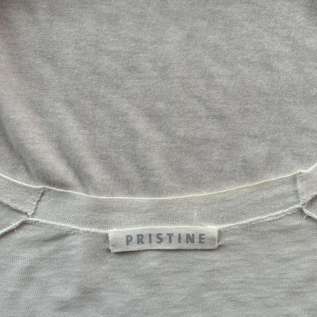 プリスティン pristine オーガニックコットン　カーディガン　七分袖