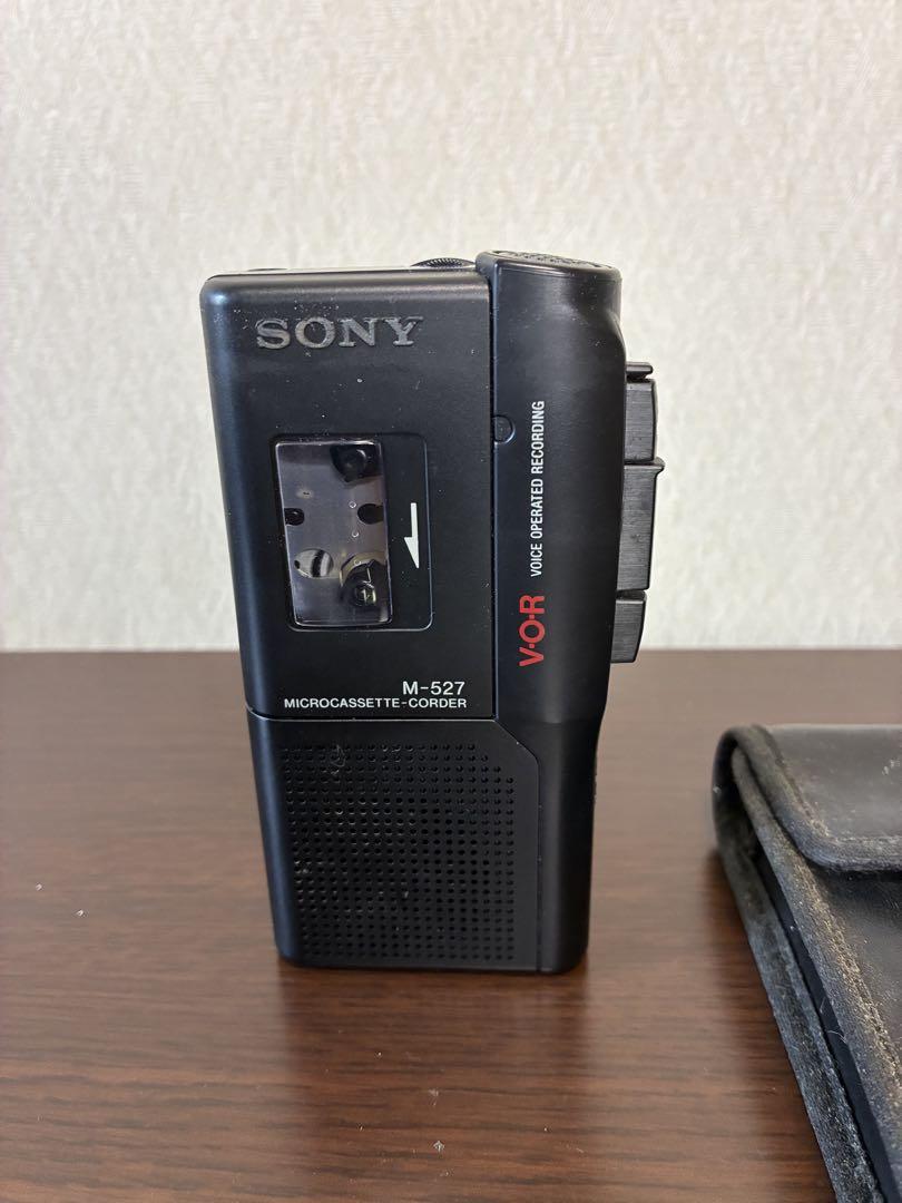 SONY カセットコーダー　M-527 ケース付き SONY M-527 マイクロカセットコーダー - メルカリ