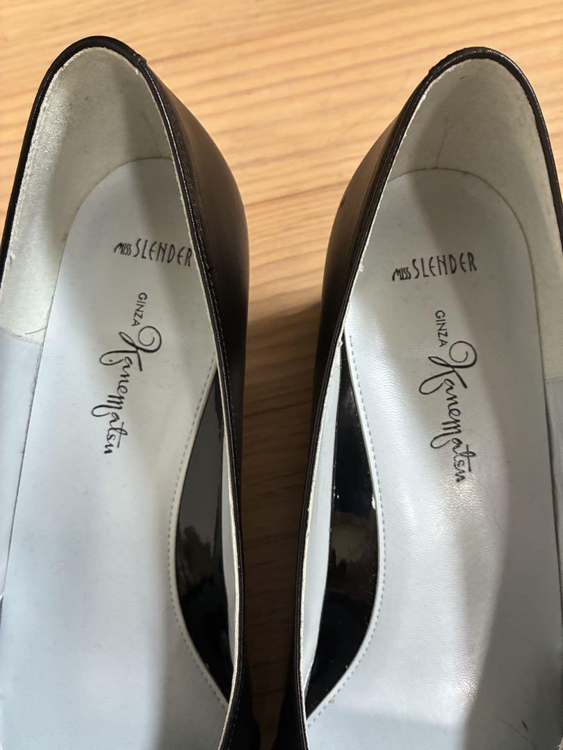GINZA Kanematsu エナメルポイントパンプス