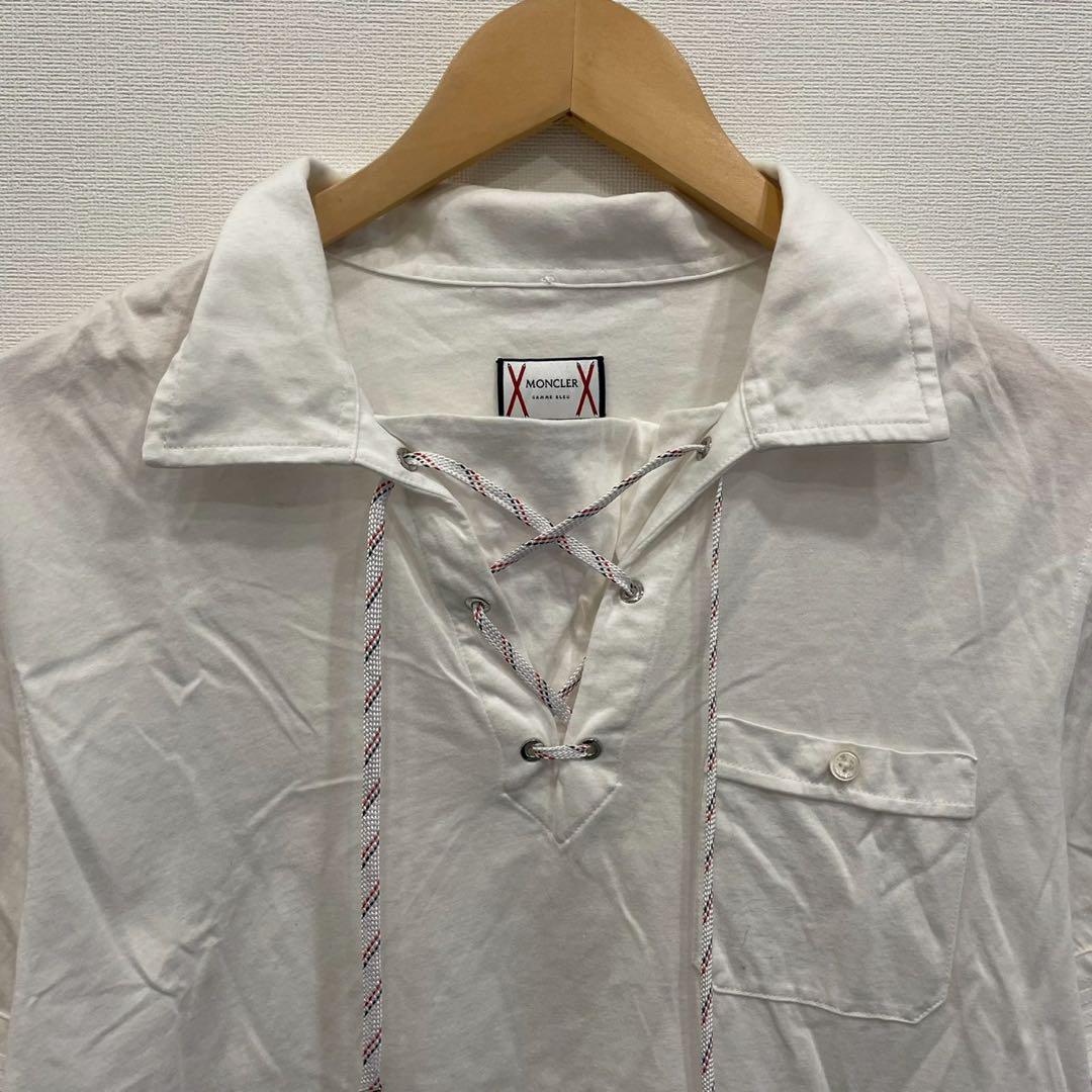 【即購入OK】MONCLER 半袖ポロシャツ サイズL ホワイト