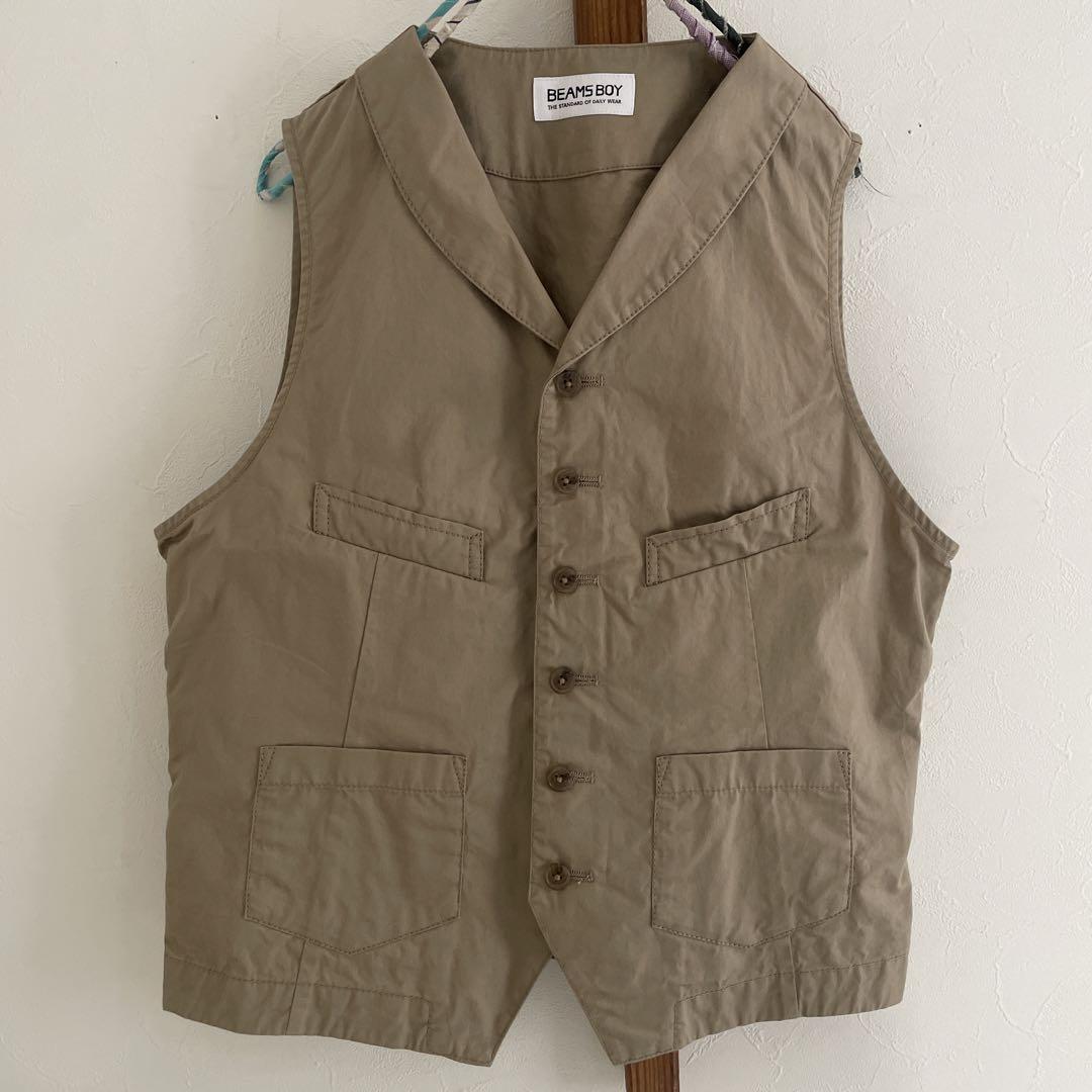 BEAMS BOY ベージュ ベスト BEAMS BOY 「BEAMS BOY」 ベスト ONE SIZE ベージュ レディース