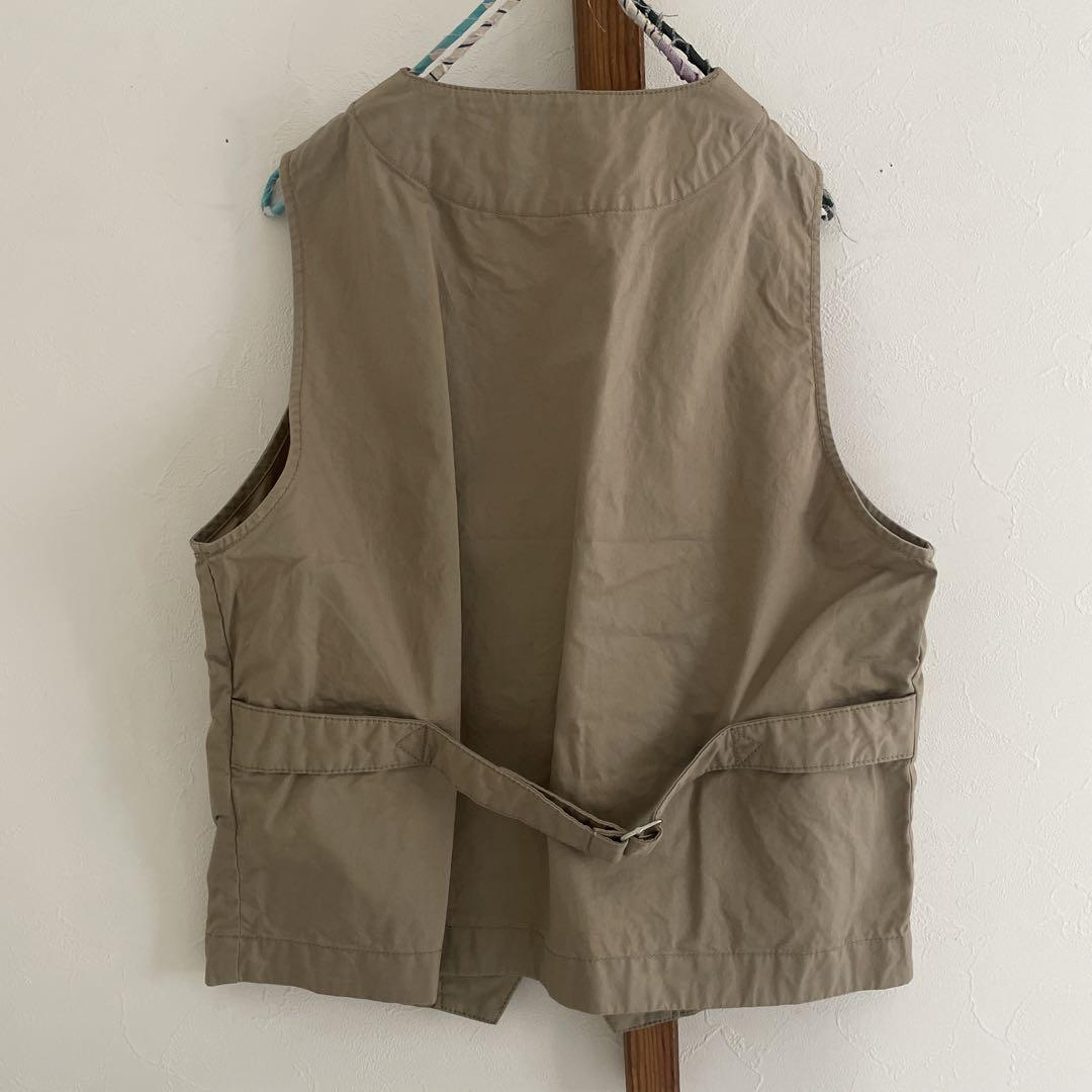BEAMS BOY ベージュ ベスト ビームスボーイ BEAMS BOY ベージュ ウォッシュ加工 ダンプ