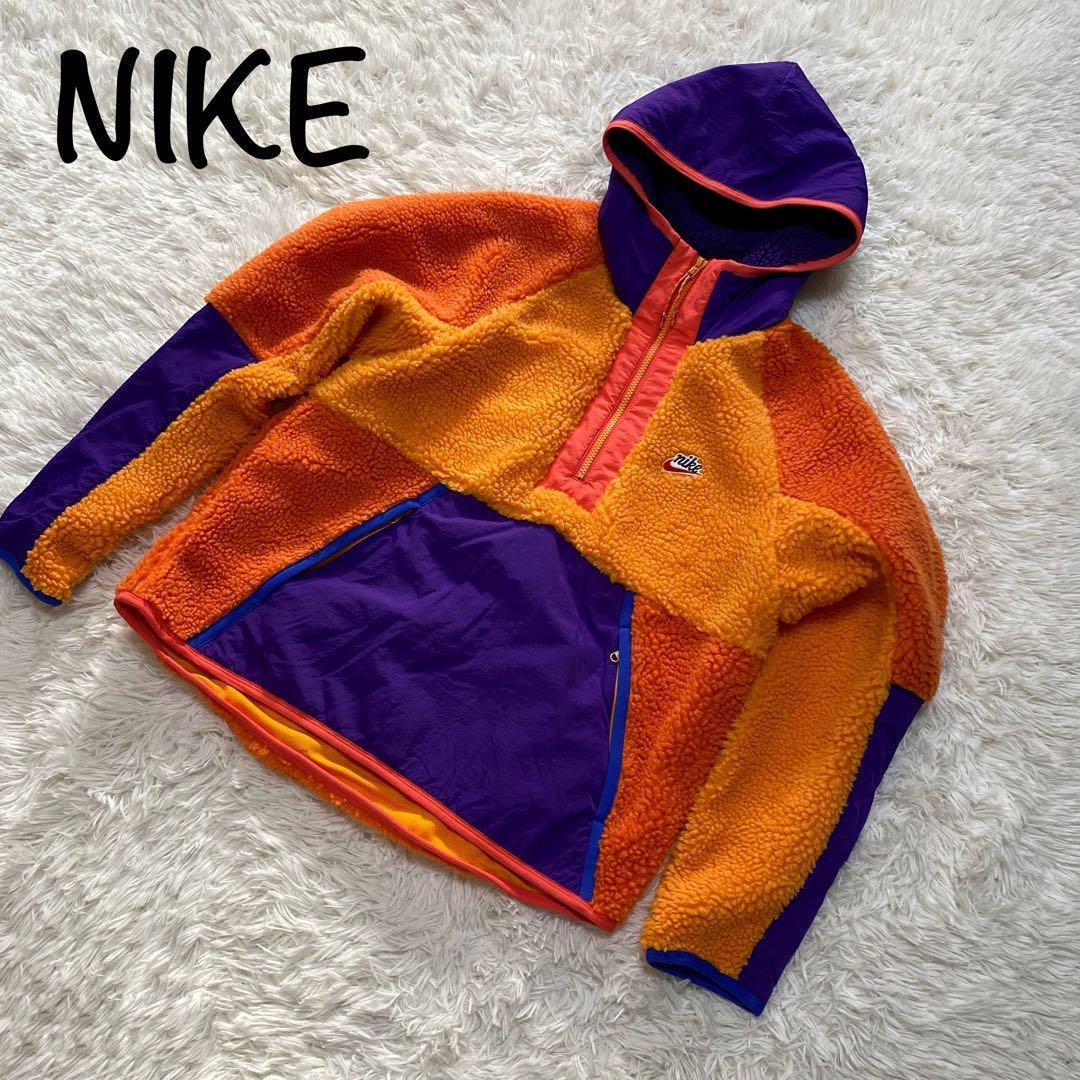 【美品】ナイキ NIKE ボアジャケット ハーフジップ M