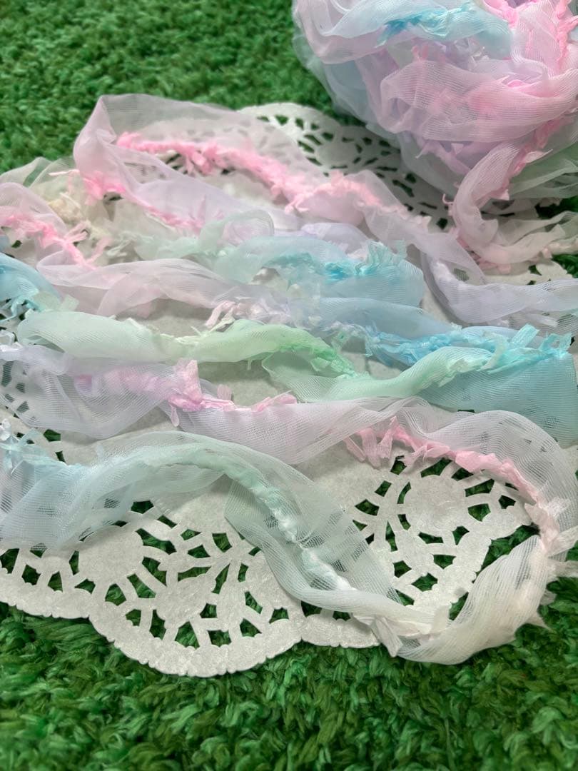 ☆再販変わりチュールパステル1メートル単位