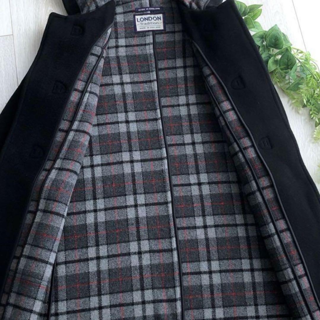 美品】 ロンドントラディション ダッフルコート M ブラック
