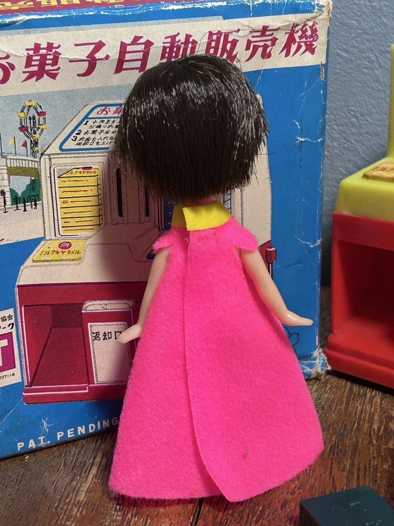 チビッコメイト　可愛いさっちゃんとトイプードル　グリコのオマケ付き　昭和レトロ 旧タカラ チビッコメイト ちびっ子チーちゃんサッちゃん双子