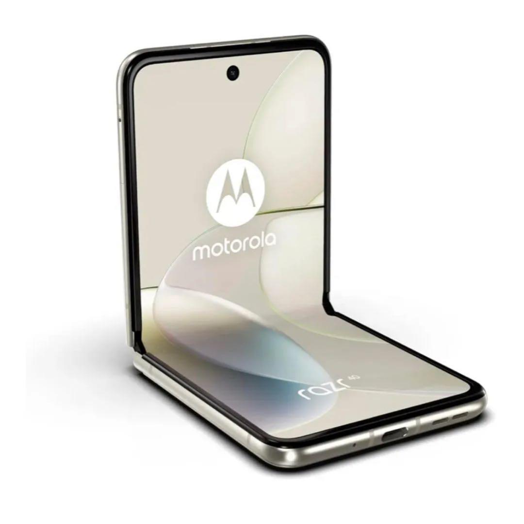 お値打ち価格‼️ motorola razr 40 SIMフリー　バニラクリーム