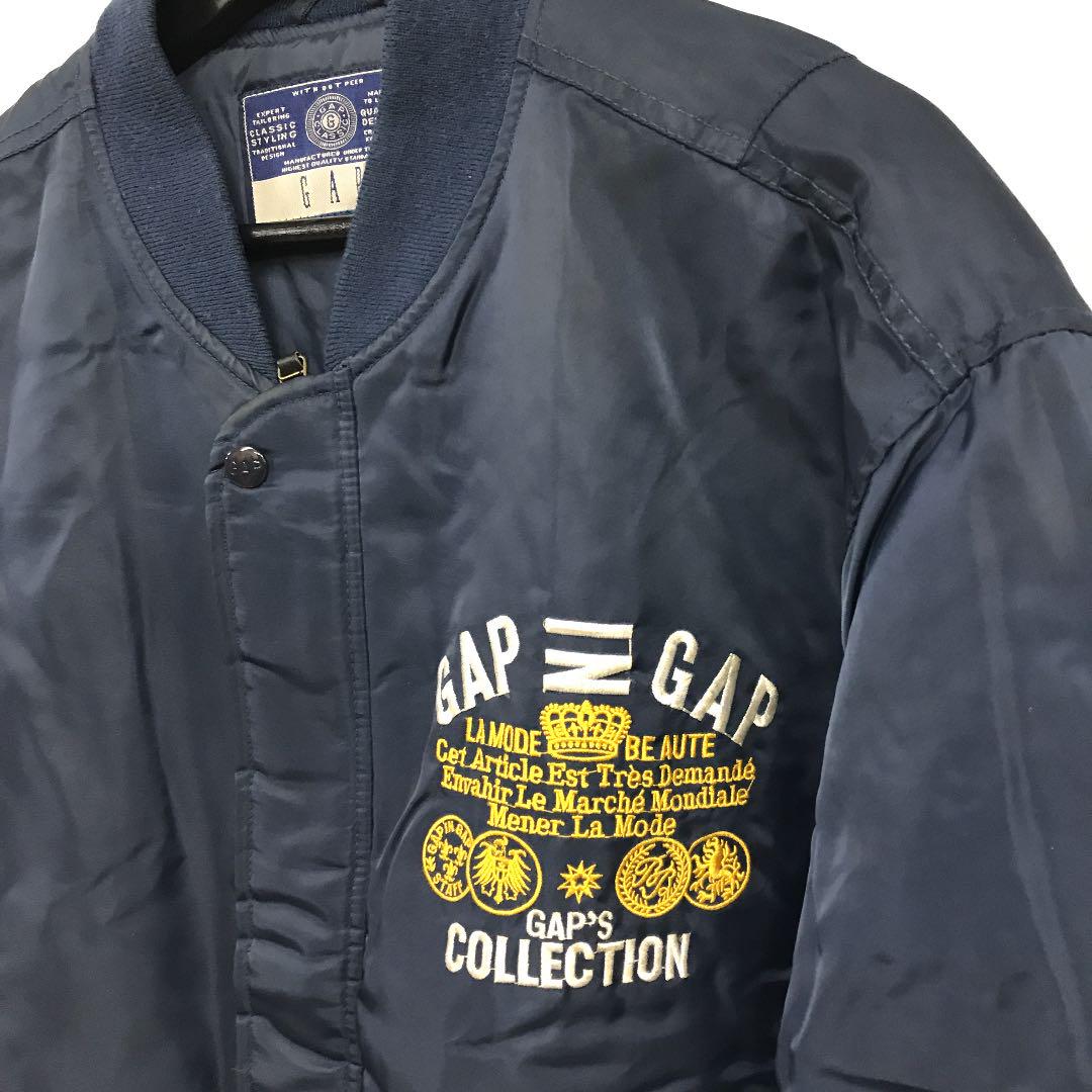 在庫格安 専用vintage GAP IN GAP MA-1 jacket bl MDVJ2-m22473426298 在庫好評