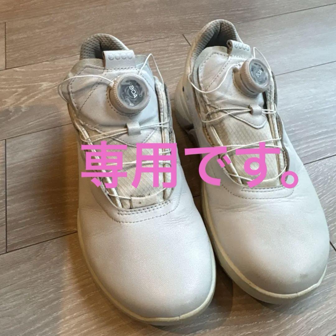 ECCO BIOM H4 パフォーマンスゴルフシューズ ホワイト BOA