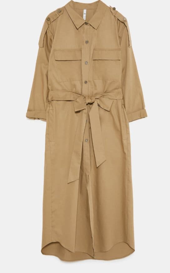 ☆新品&未使用&タグ付き「ZARA」レディース　シャツワンピース☆