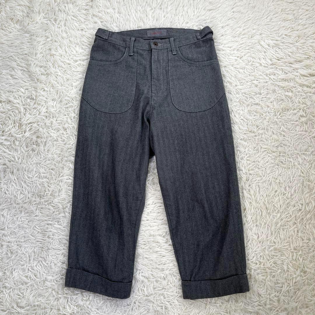 【美品】ヨウジヤマモト プリュス ノワール　サルエル ワイド パンツ　ワーク