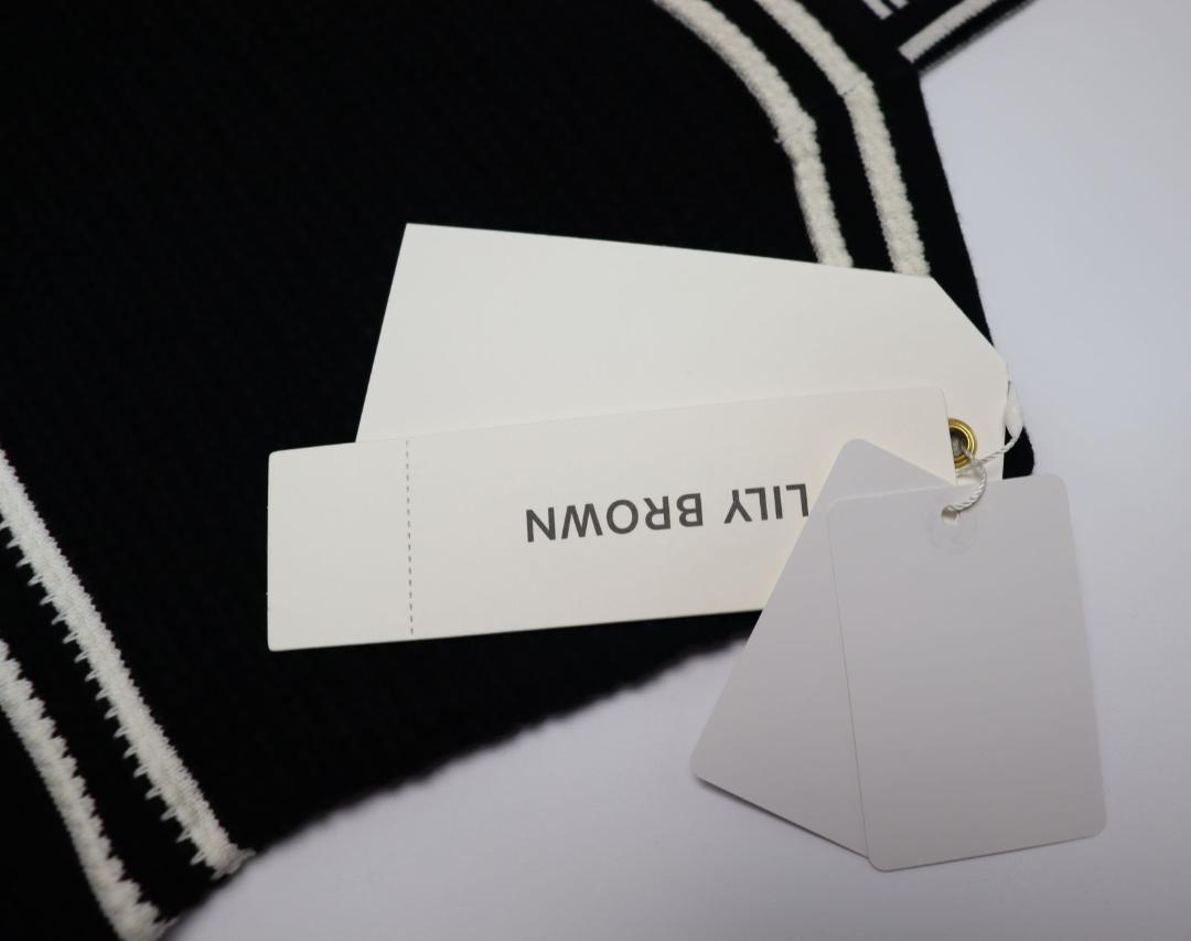 即納 新品 LILY BROWN MARY QUANT ロゴジャガードワンピース 画像6