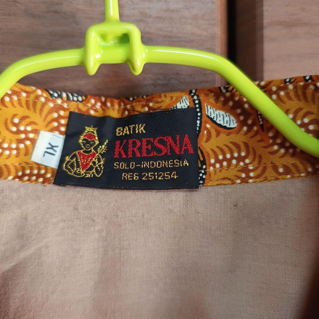古着 総柄シャツ BATIK KRESNA サイズXL