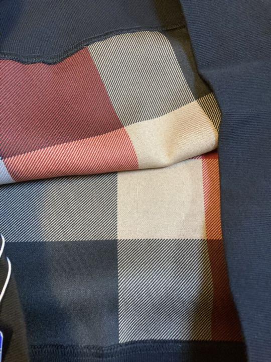 BURBERRY バーバリーブルーレーベル チェック柄 トレーナー 38 美品 美品 バーバリーブルーレーベル 38タートルネックチェック柄