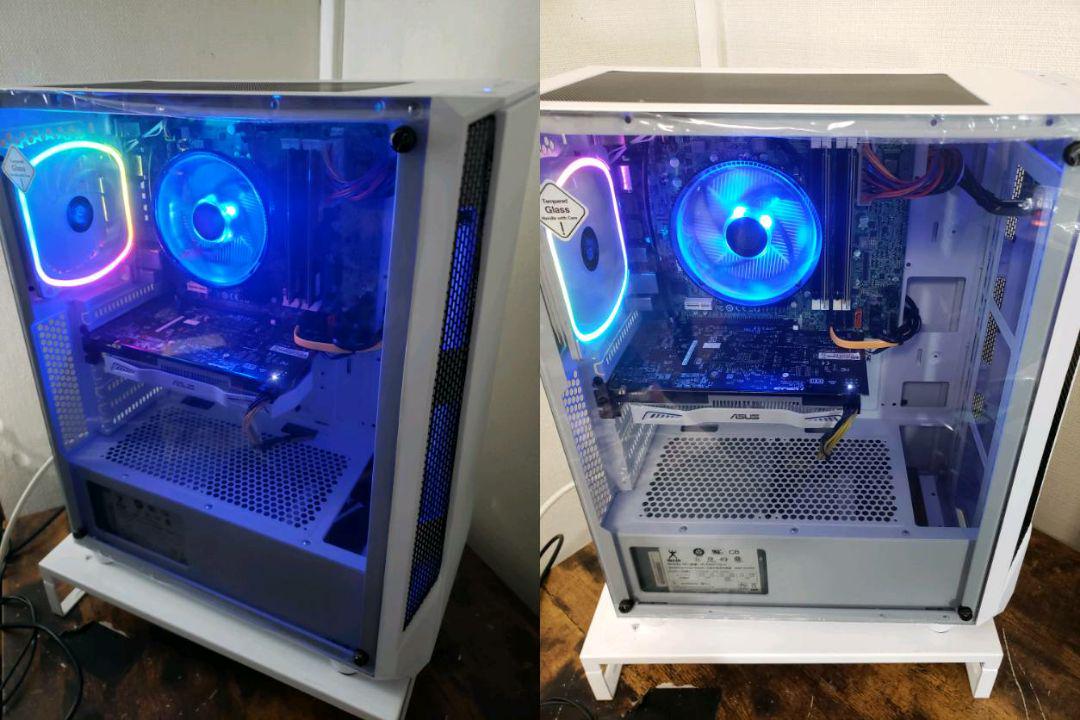 42%割引ブルー系2021年春の 白揃い自作ゲーミングPC Core i7-3770K