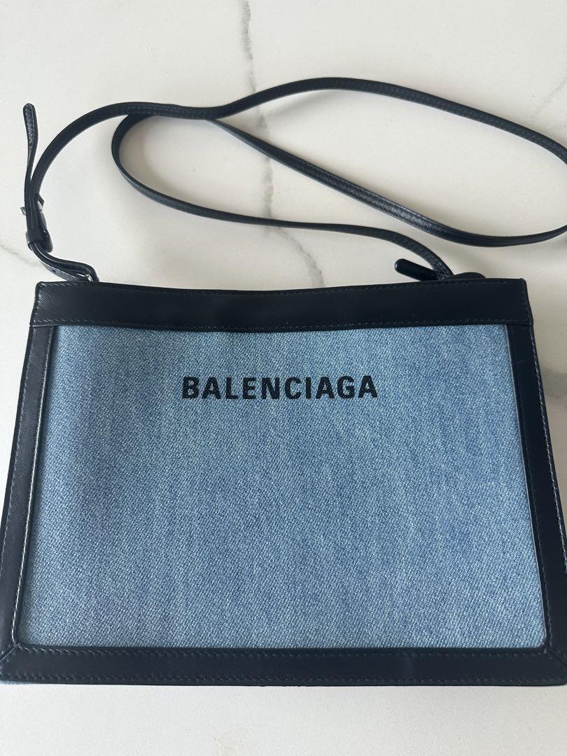 BALENCIAGA ショルダーバッグ デニムブルー/ブラック