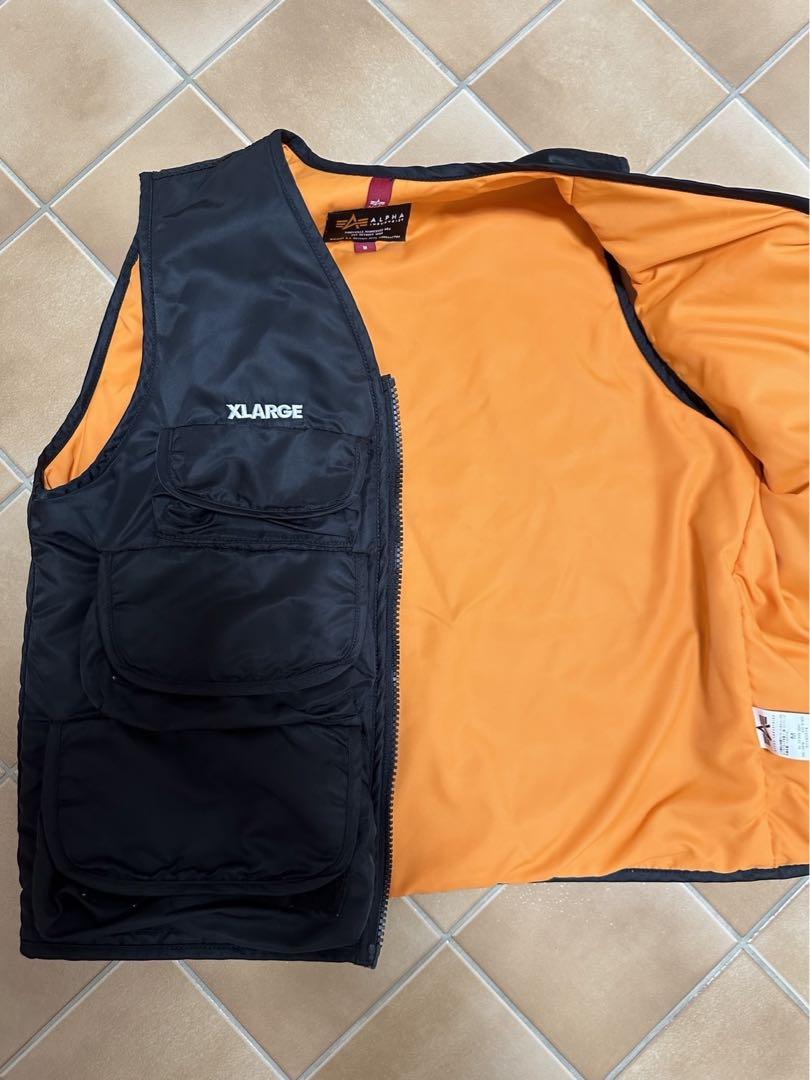 XLARGE ALPHA INDUSTRIES フィッシングベスト L 黒