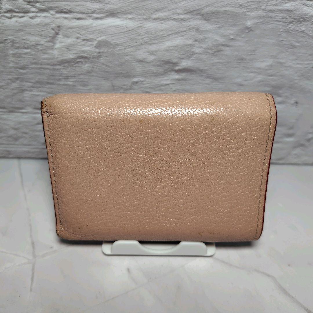高評価なギフト MIUMIU コンパクト財布 ミュウ ハート ピンク系 ミニウォレット 小物
