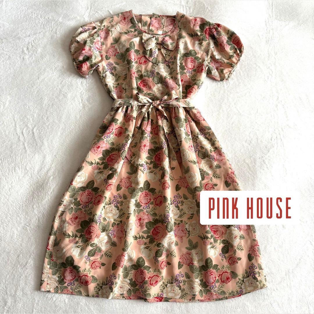 ⭐︎極美品【PINK HOUSE ピンクハウス】パフスリーブワンピース 花柄