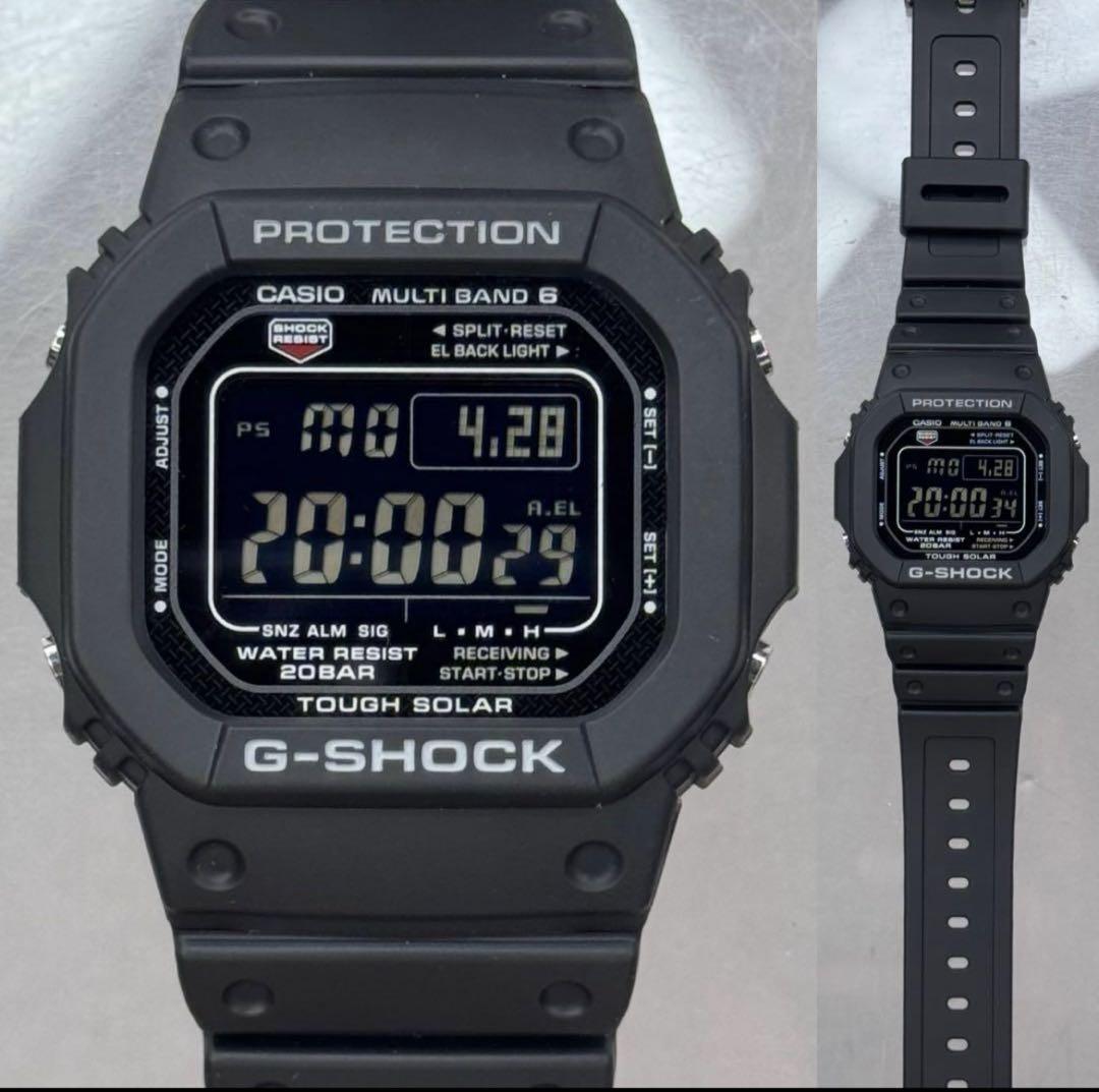 極美品 G-SHOCK GW-M5610 電波ソーラー ブラック 反転液晶 稼働