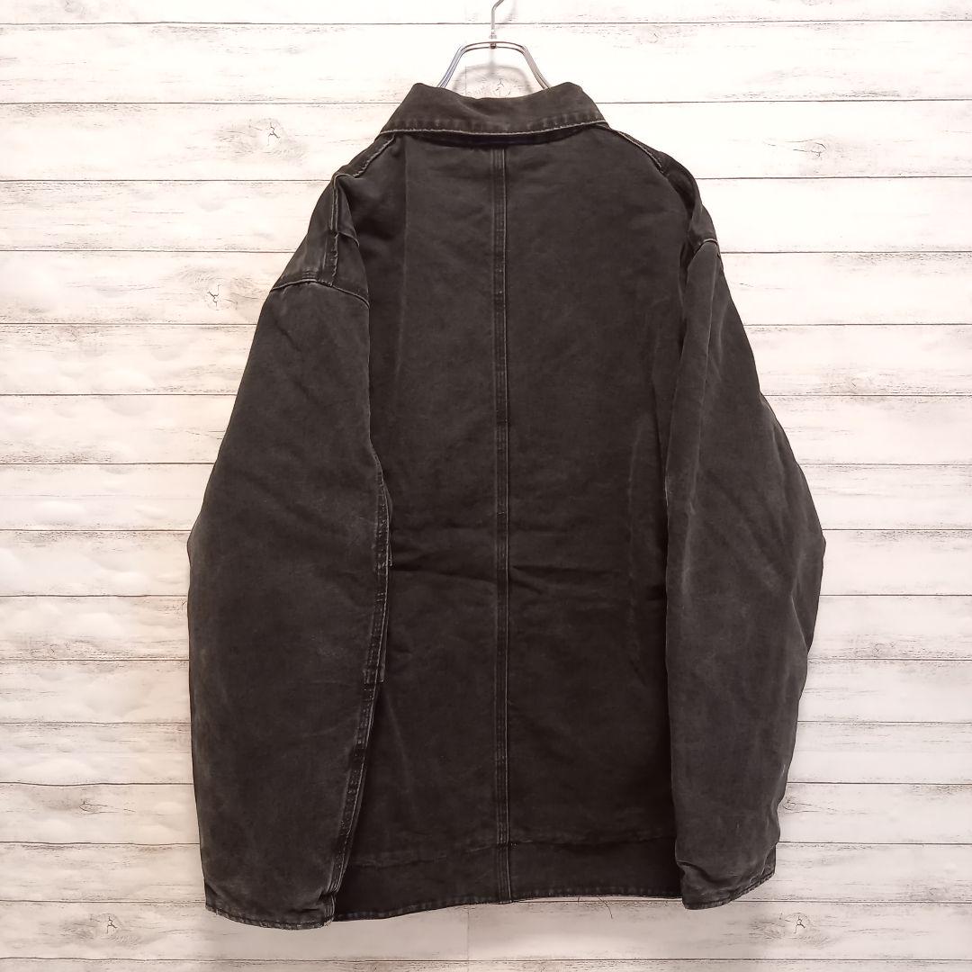 がございま┐ カーハート 裏ボア 灰色 レザー Q7LgC-m22485689721 ダックジャケット アクティブジャケット 刺繍 ♠ストリート