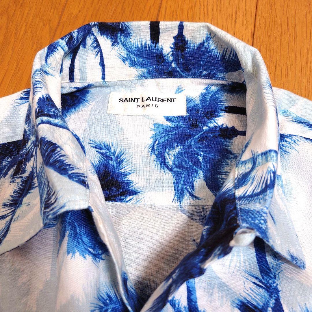 SAINT LAURENT PARIS アロハ　サンローラン パリ 総柄 楽天市場】サンローラン アロハシャツ 半袖 ハワイアンシャツ