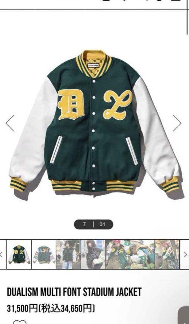 ジャケット・アウター DUALISM MULTI FONT STADIUM JACKET