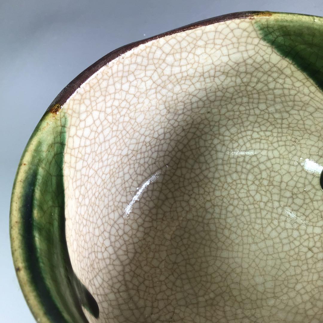 Ｒ２６０　茶碗　『美濃焼』『加藤景陶造』『老松絵』『御題　木』　共箱　茶道具