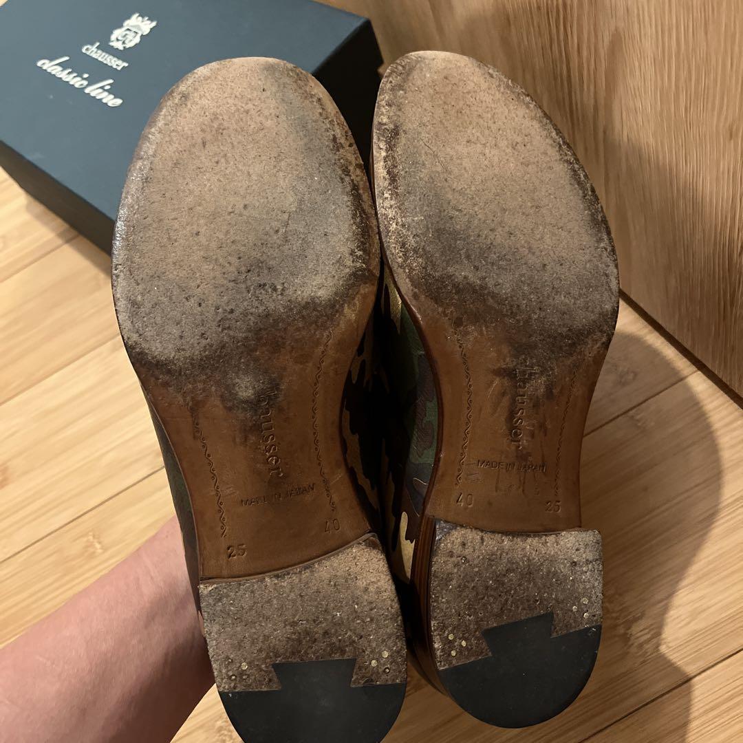 chausser コインローファー C-7003 カモフラ 希少 箱付き