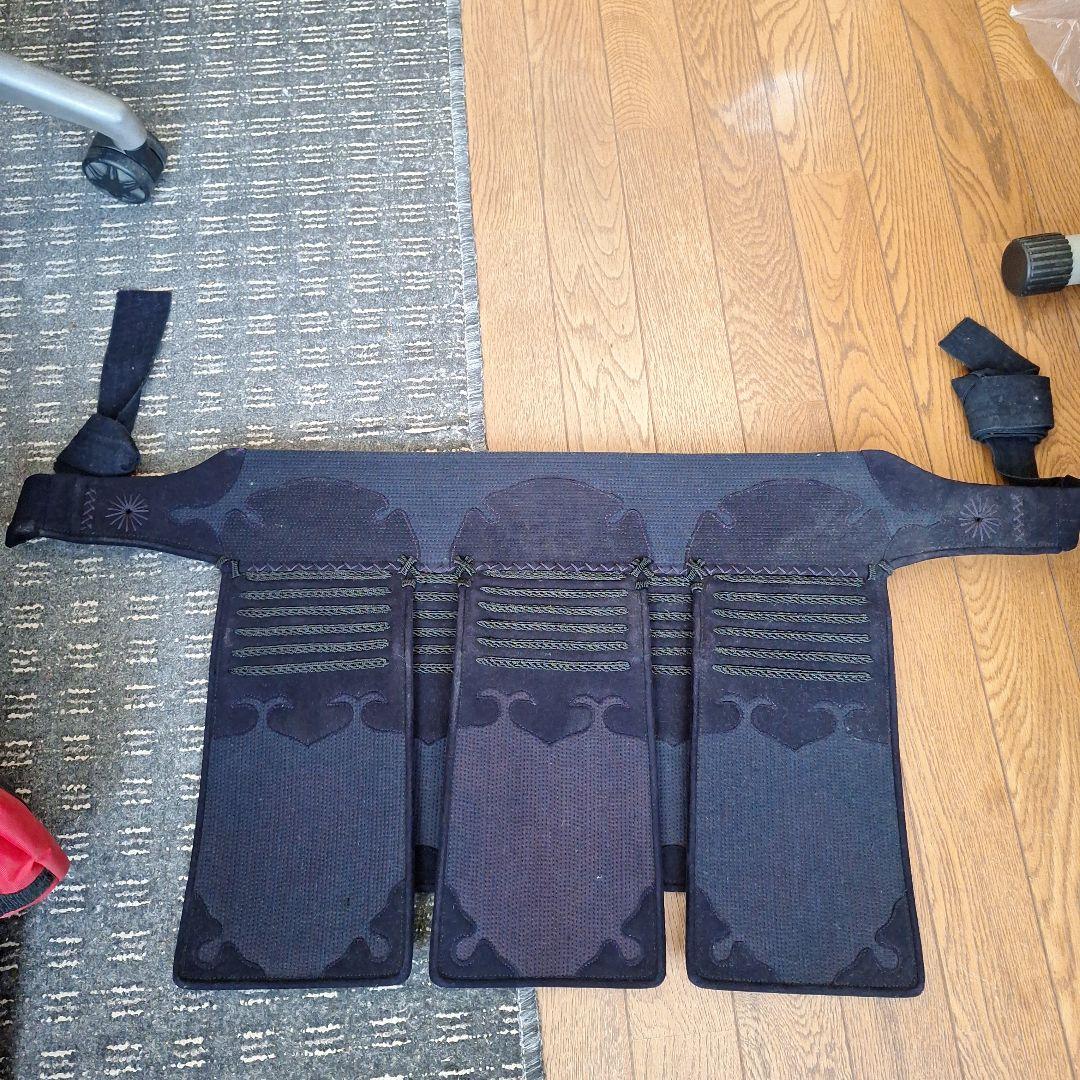 剣道垂 黒 日中剣道　刺繍入り