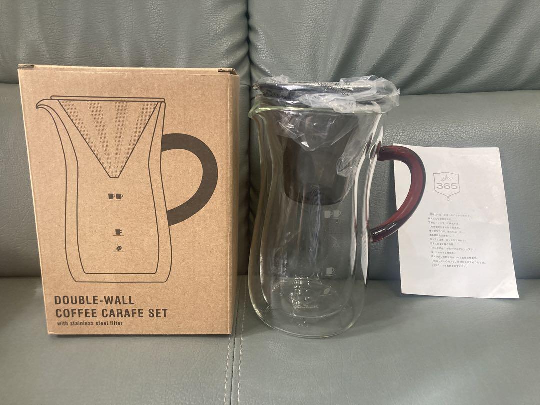 ★新品未使用ボンマックダブルウォールコーヒーカラフェセット