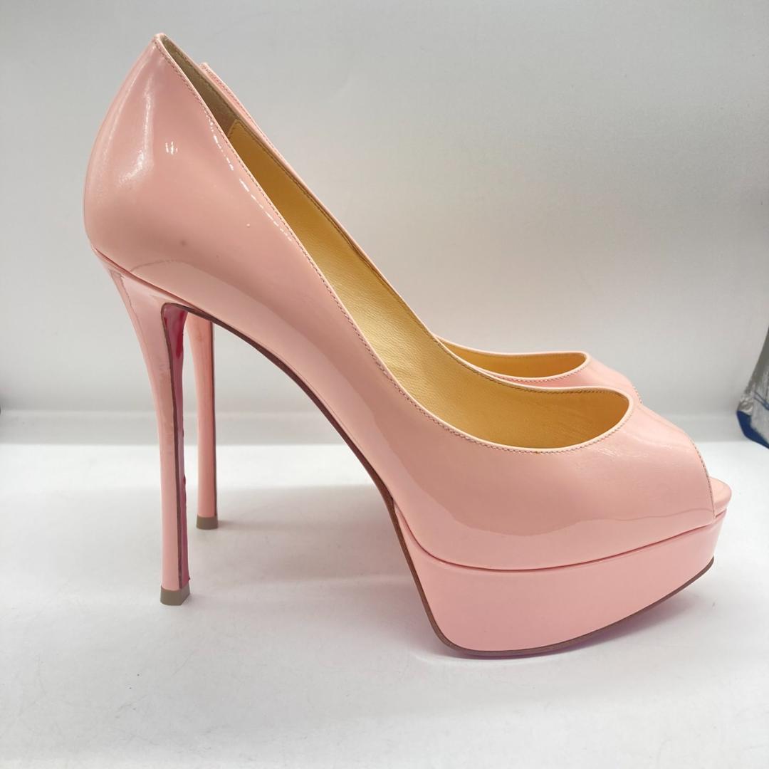 美品✨クリスチャンルブタン FETISH PEEP 150 ハイヒールパンプス クリスチャンルブタン FETISH PEEP 150 PAT LOUBITAG