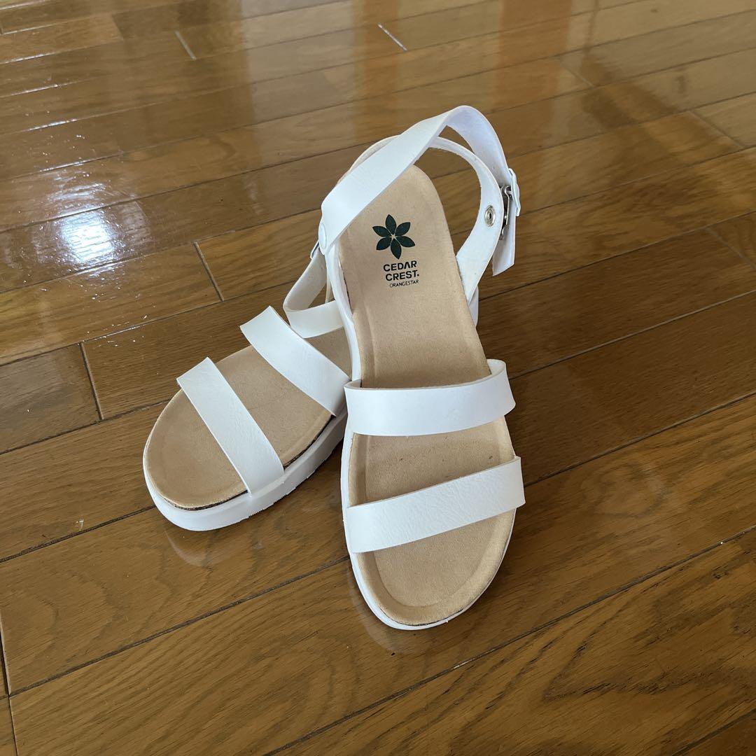 CEDAR CREST ホワイト コンフォートサンダル