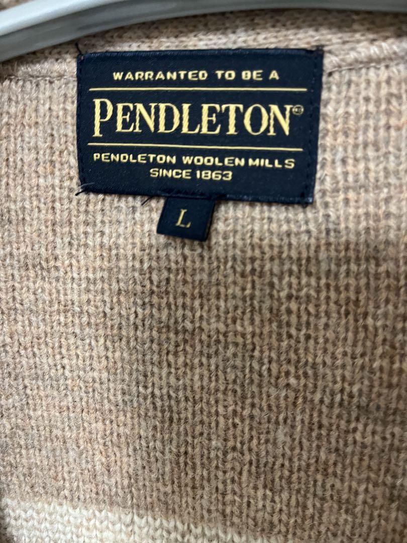 PENDLETON ペンドルトン カーディガン セーター ベージュ 美品 L