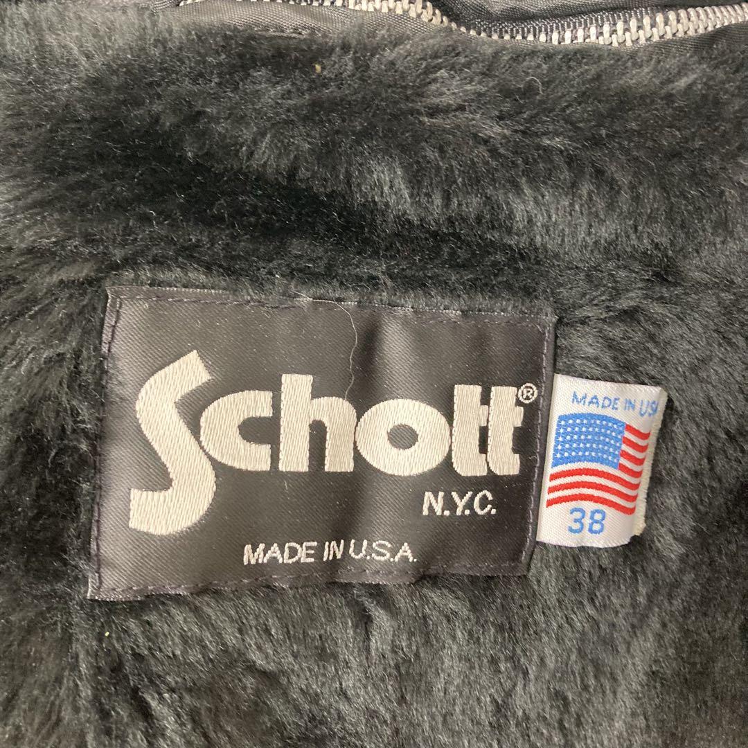 681 schott 641 ライダースジャケット ブラック レザー 本革