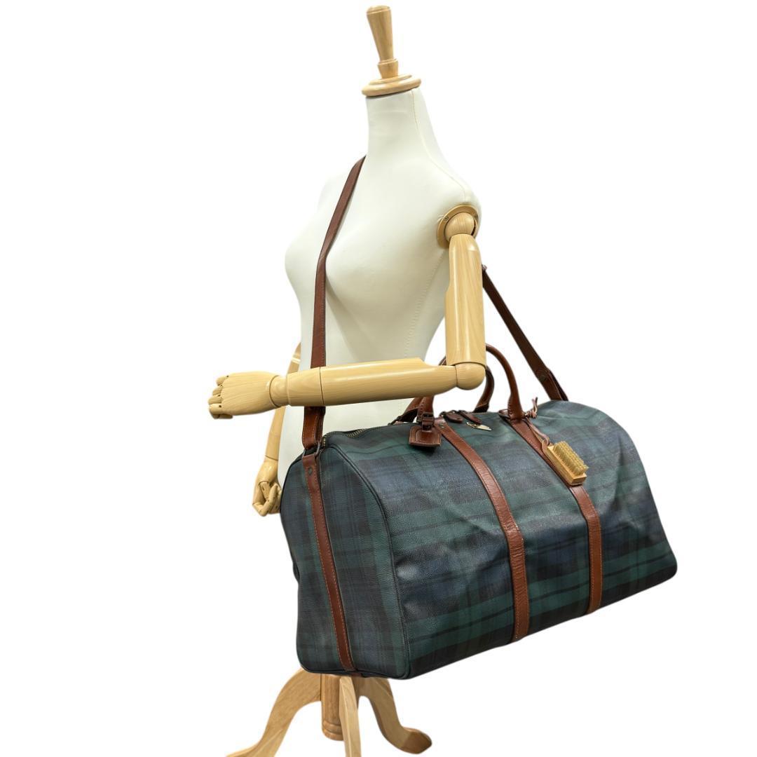美品 ポロ ラルフローレン ボストンバッグ 2way グリーン