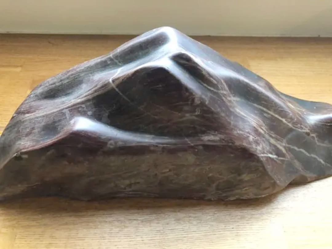 石置物　富士山　赤石 石置物 富士山 赤石 富士山 縦