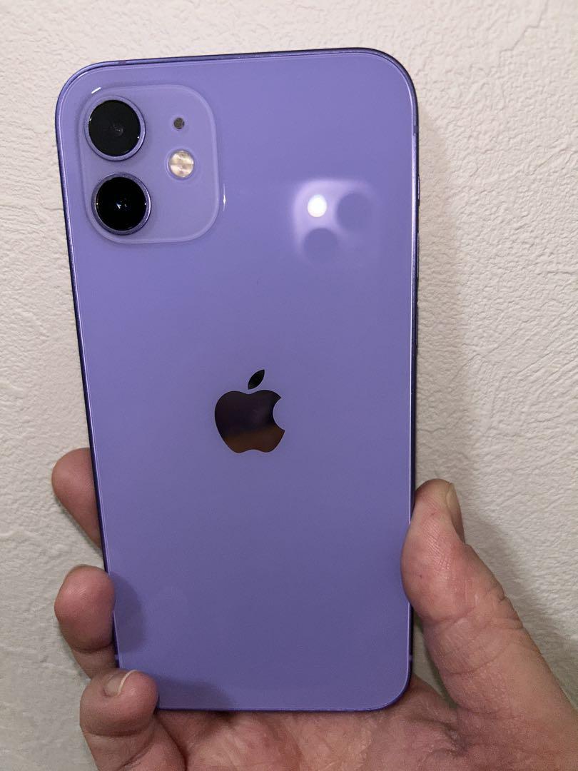 iPhone - 【最終値下げ】箱あり iphone12本体 128GB SIMフリー パープル 最終値下げ】iPhone12 本体 パープル 128GB SIMフリー 美品