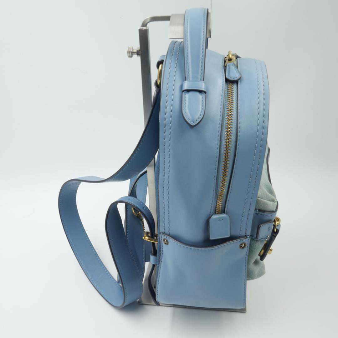 COACH リュックサック バックパック ティーローズ　デニム