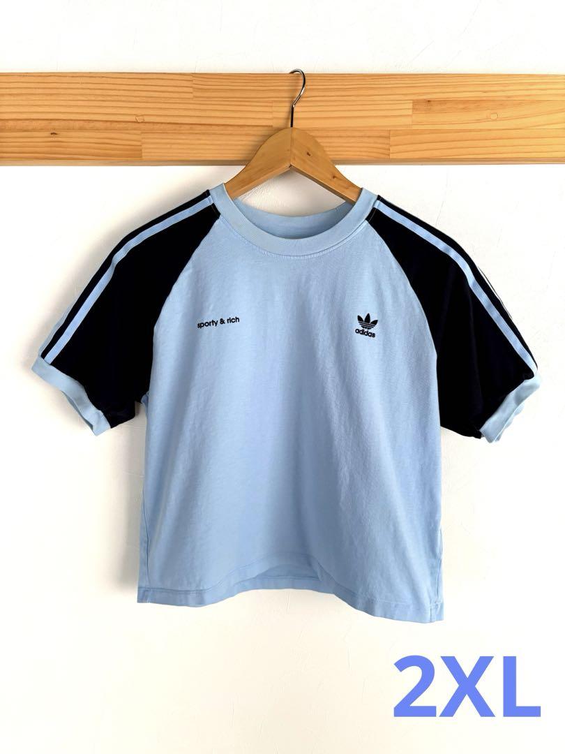 adidas x Sporty & Rich ロゴ Tシャツ & パンツ セットアッ Adidas x sporty & rich コラボ Tシャツ - メルカリ