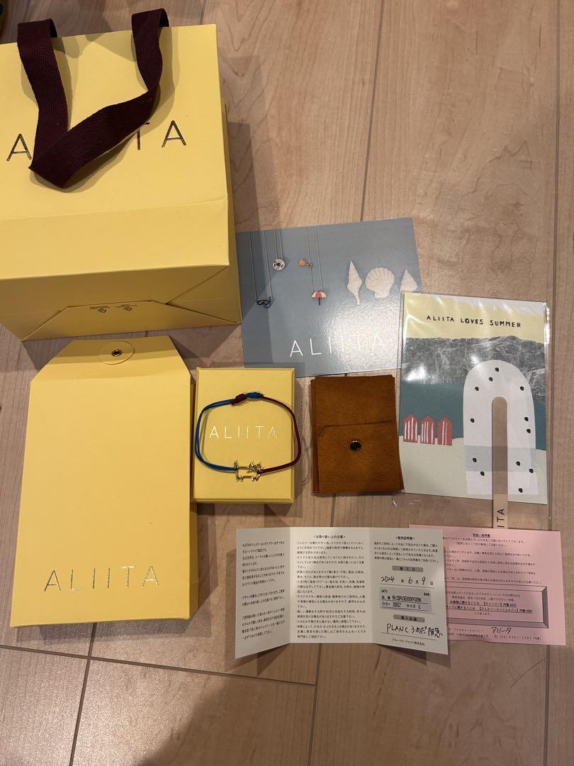 ALIITA アリータ　猫チャーム コードブレスレット　REEFUR別注品 ALIITA アリータ 猫チャーム コードブレスレット REEFUR別注品