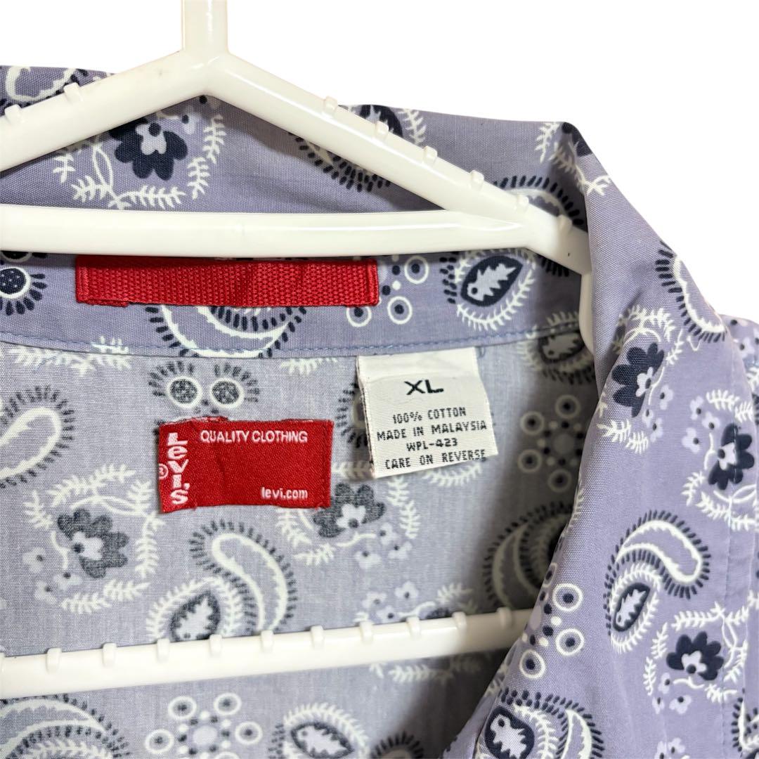 Levi's ペイズリー柄 アロハシャツ XL - メルカリ