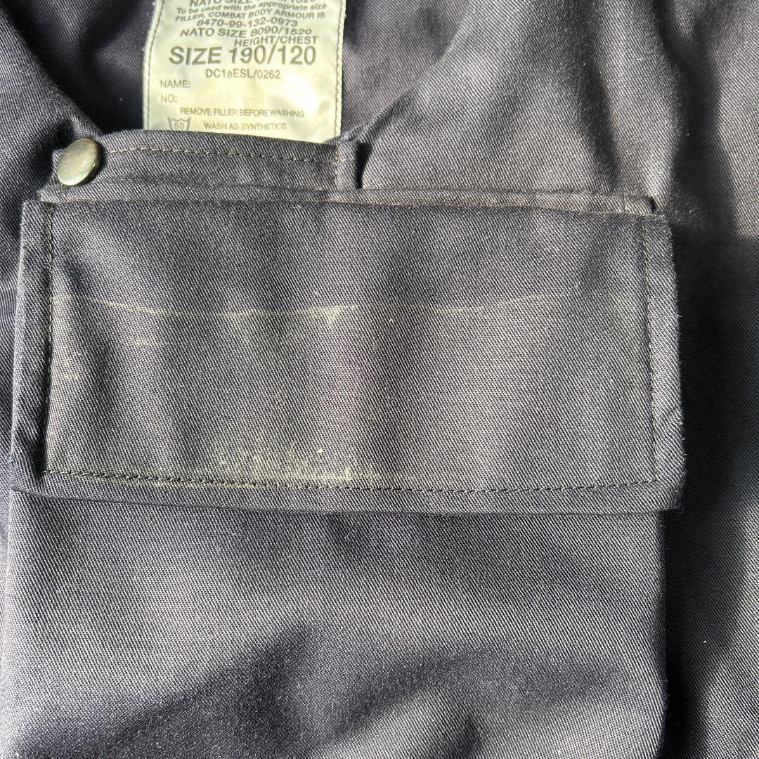 【イギリス軍】ボディアーマー　ベスト　ネイビー SIZE 190/120 紺