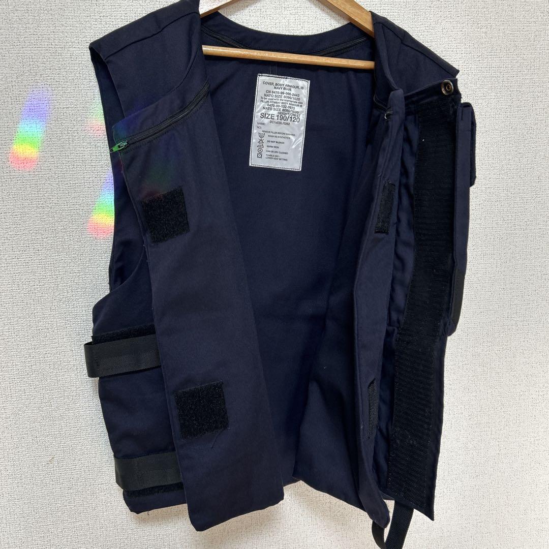 【イギリス軍】ボディアーマー　ベスト　ネイビー SIZE 190/120 紺