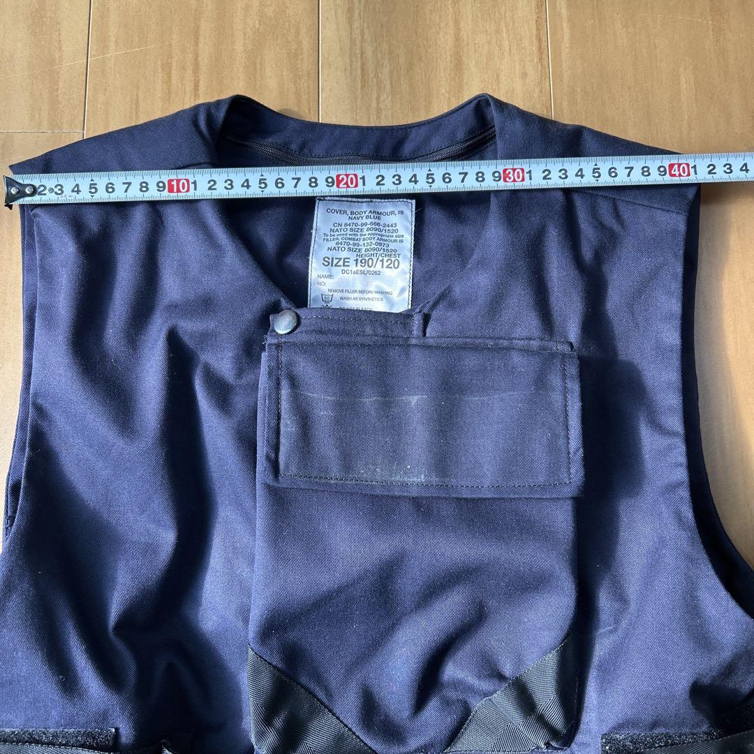 【イギリス軍】ボディアーマー　ベスト　ネイビー SIZE 190/120 紺